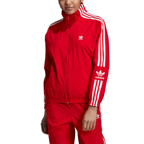 red adidas track jacket women's