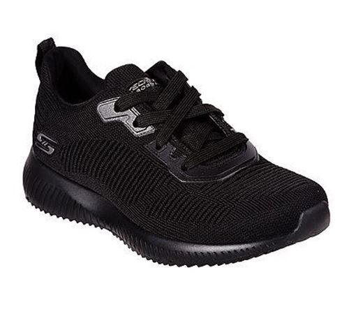 skechers bobs squad tough talk lace up trainers