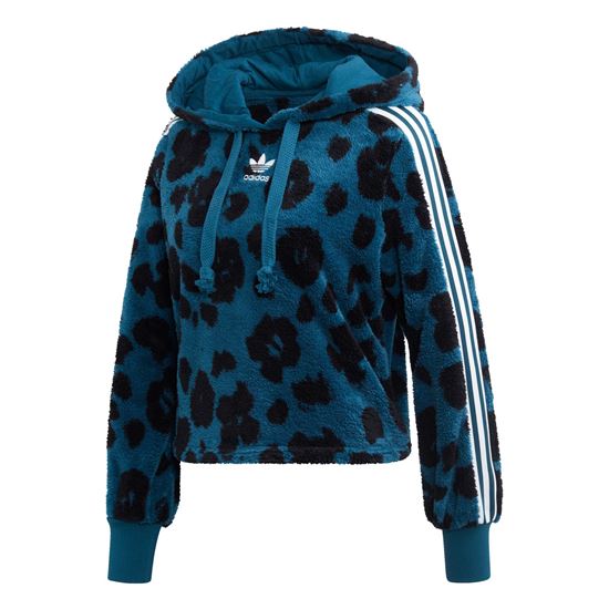 blue sherpa hoodie