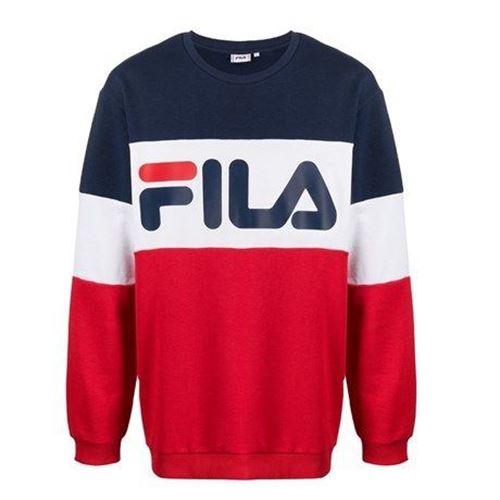 fila straight blocked crew sweat