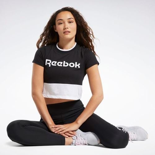 Picture of TE LINEAR LOGO CROP TEE