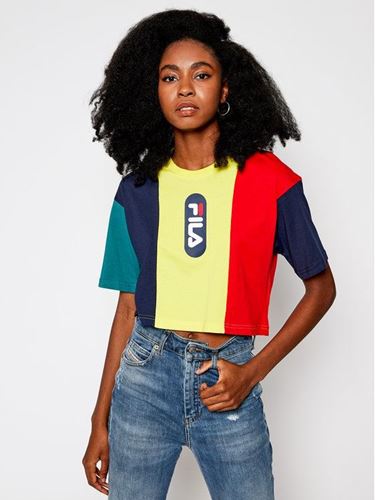 Picture of BASMA BLOCKED CROPPED TEE