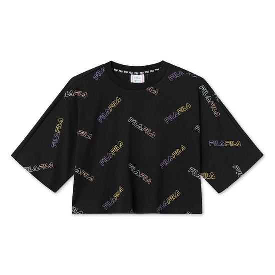 Picture of JUMUTA AOP WIDE CROPPED TEE