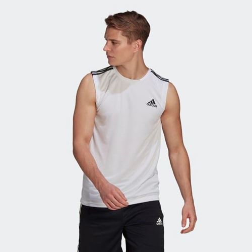 Men's Adidas AEROREADY Designed To Move Sport 3-Stripes Tank – iRUN  Singapore