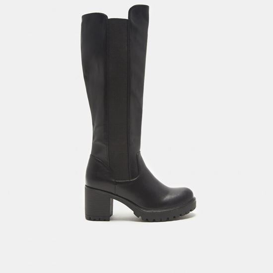 Picture of KNEE HIGH BOOTS WITH WIDE HEEL