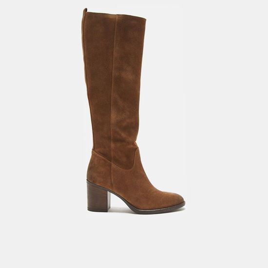Picture of SUEDE BOOTS WITH WIDE HEEL