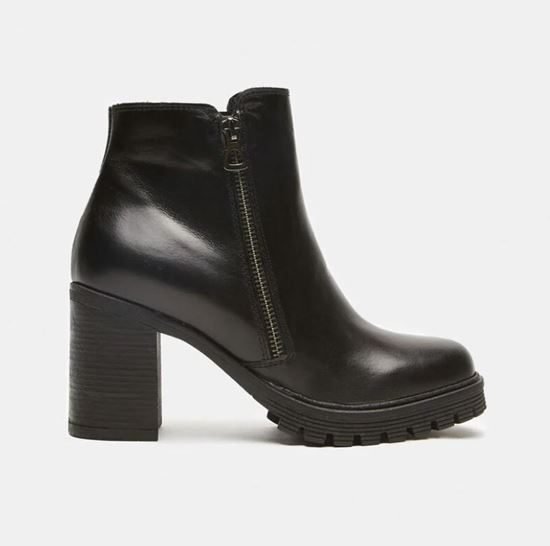 Picture of LEATHER ANKLE BOOTS WITH ZIP