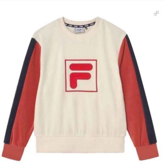 Picture of LINDA BLOCKED CROPPED CREW NECK
