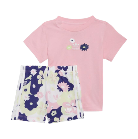 Picture of Flower Print Shorts Tee Set
