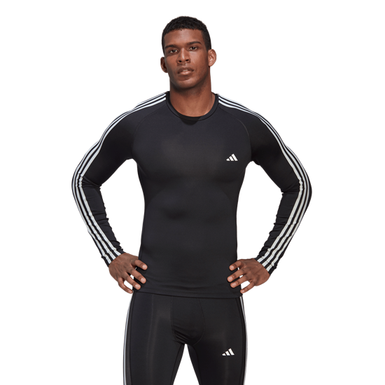 Picture of Techfit 3-Stripes Training Long-Sleeve Top