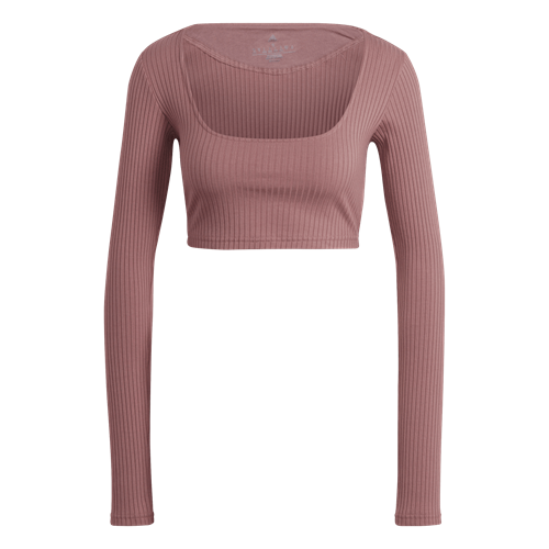 Picture of Studio Lounge Ribbed Crop Long Sleeve Top