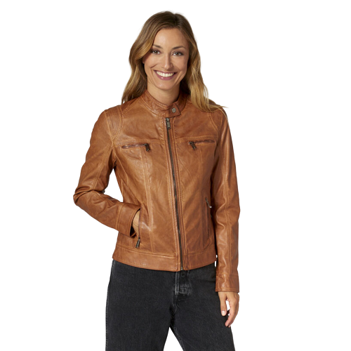 Picture of Slim Fit Faux Leather Biker Jacket