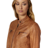 Picture of Slim Fit Faux Leather Biker Jacket