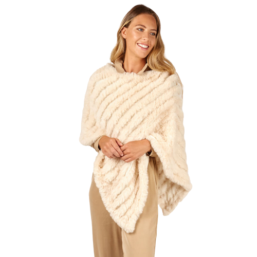 Picture of Faux Fur Poncho