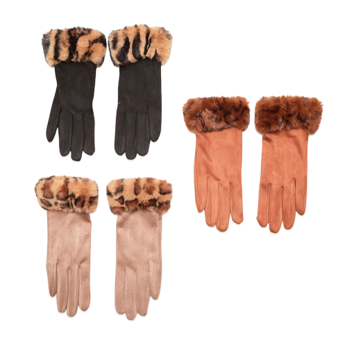 Picture of Gloves with Faux Fur Trim