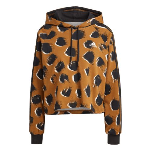 Picture of Essentials 3-Stripes Animal Print Hoodie
