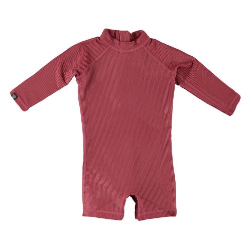 Picture of Garnet Ribbed Baby Swimsuit (UPF 50+)
