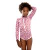 Picture of Coral Floral Kids' Swimsuit (UPF 50+)