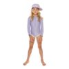 Picture of Lavender Ribbed Kids' Swimsuit (UPF 50+)