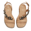 Picture of Flat Sandals with Beaded Straps