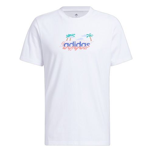 Picture of Linear Beach-Bit Short Sleeve Graphic T-Shirt