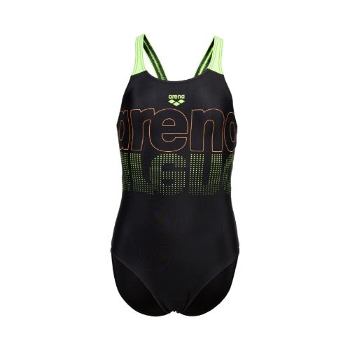 Picture of Logo Graphic V Back Junior Swimsuit