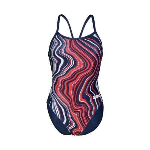 Picture of Marble Print Challenge Back Swimsuit