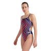 Picture of Marble Print Challenge Back Swimsuit