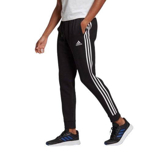 Picture of Essentials French Terry Tapered-Cuff 3-Stripes Pants