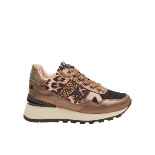 Picture of Leopard Print and Glitter Sneakers