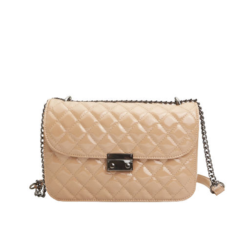 Picture of Quilted Patent Shoulder Bag