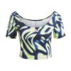 Picture of Vibrant Print Crop T-Shirt