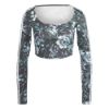 Picture of Allover Flower Print Long Sleeve Top