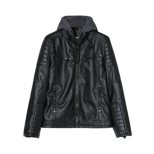 Picture of Hooded Biker Jacket