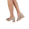 Picture of Square Toe Heels with Chain Detail