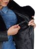 Picture of Eco-Leather Jacket with Faux Fur Lapels