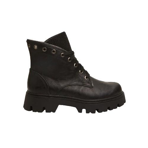 Picture of Combat Boots with Rhinestone Detail Tongue