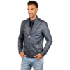 Picture of Slim Fit Faux Leather Biker Jacket