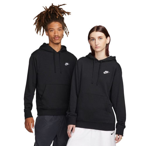 Men's Nike Sportswear Club Logo Pullover Hoodie, Size: Small, Grey