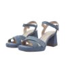 Picture of Midi Heel Suede Sandals
