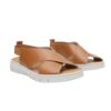 Picture of Leather Crossover Strap Sandals