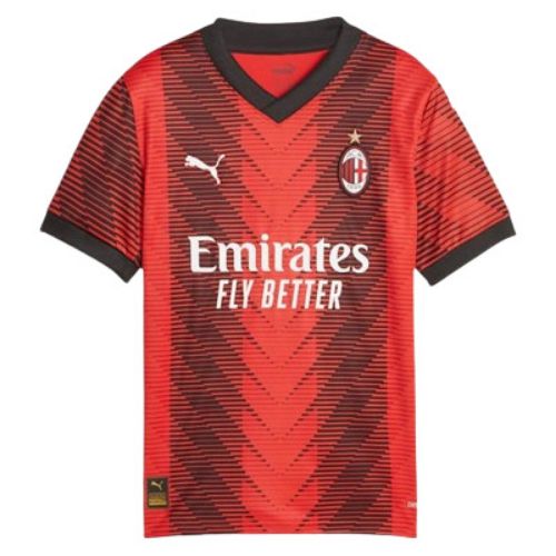 Picture of AC Milan 2023/24 Kids Replica Home Jersey