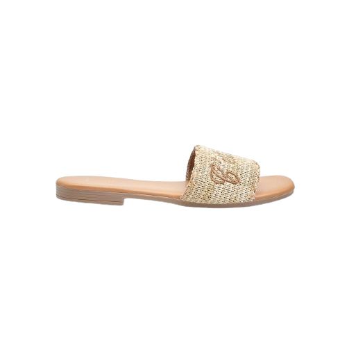 Picture of Embroidered Raffia Slides