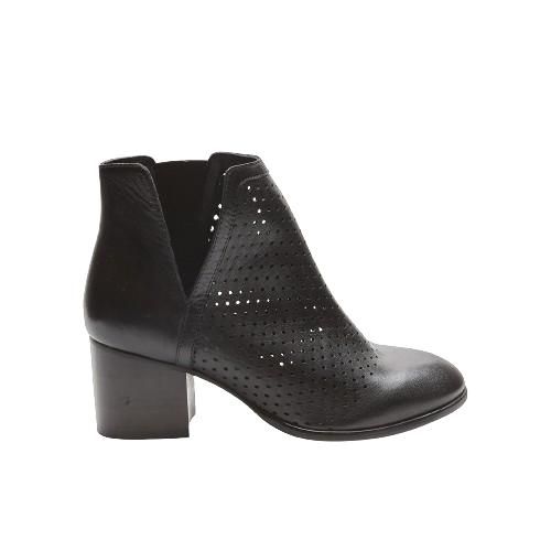 Picture of Cutout Detail Leather Ankle Boots