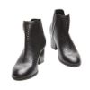 Picture of Cutout Detail Leather Ankle Boots