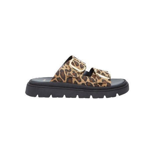 Picture of Animal Print Suede Slides