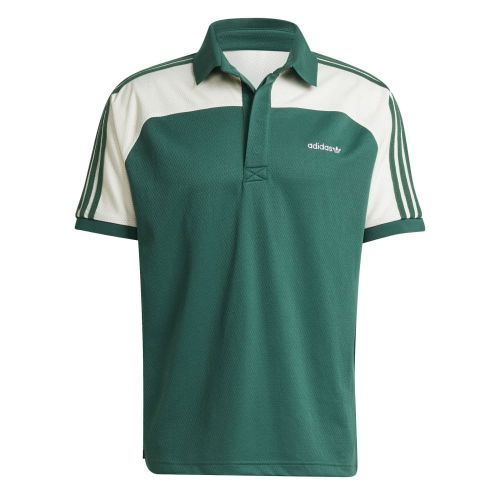 Picture of 80s Premium 3-Stripes Archive Mock Mesh Polo Shirt