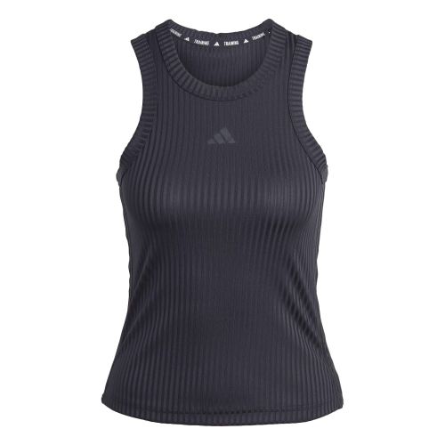 Picture of All Gym Seasonal Rib Tight Fit Tonal 3-Stripes Tank Top