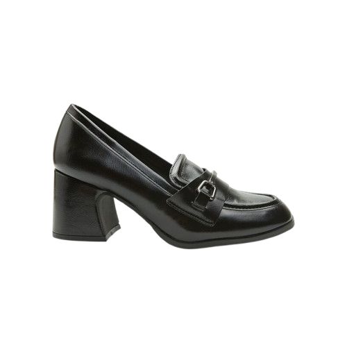 Picture of Block Heel Loafers with Horsebit Detail