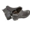 Picture of Girls Faux Leather Ankle Boots with Croc Effect Panel